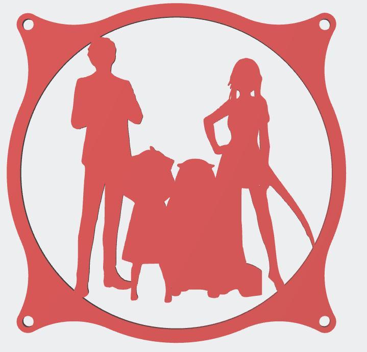 Forger Family Spy x Family  4th Pose 120mm Fan Cover