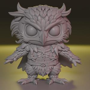 stylized owl