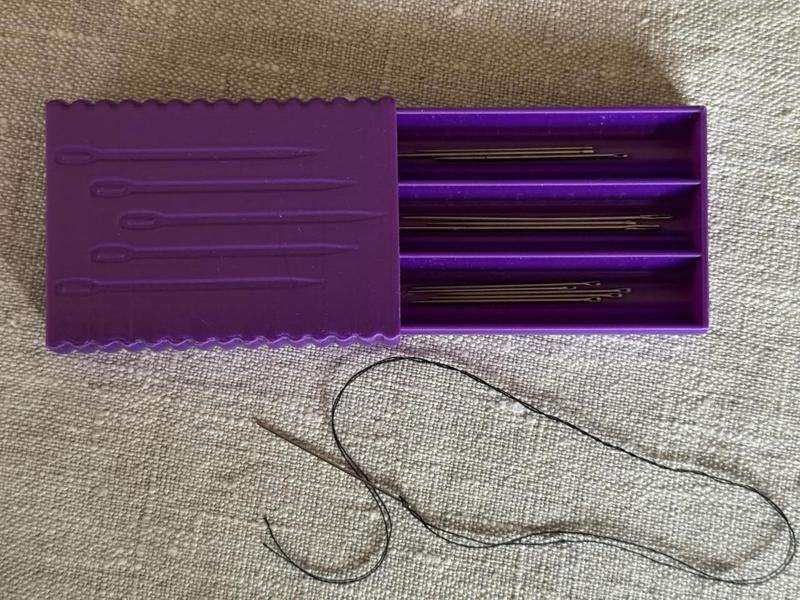 Sliding Sewing Needle Box with Lock and End Stop