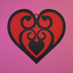 keychain heart