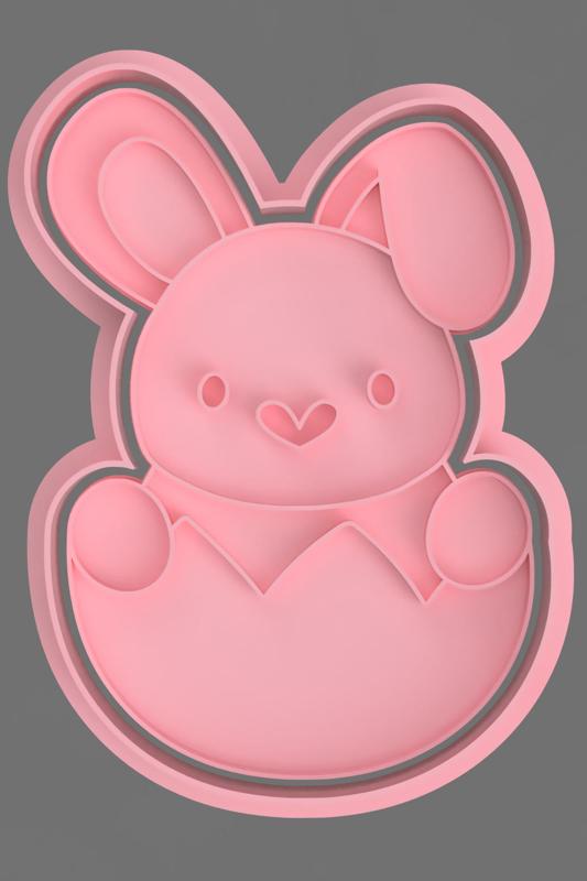 EASTER BUNNY CUTTERS FOR COOKIE AND FONDANT