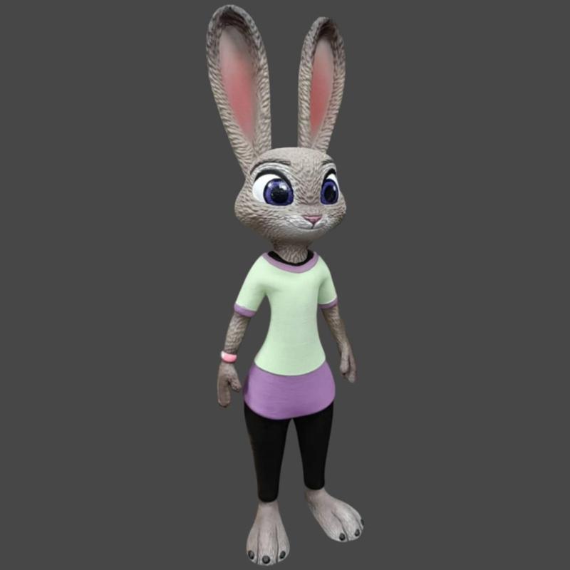 Judy hopps (traje tren/train suit) efecto pelo/hair effect