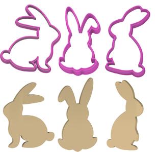 3 Bunnies - Cookie Cutters