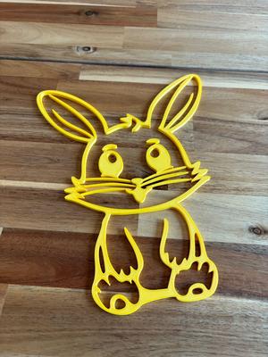 Line art Easter Bunny