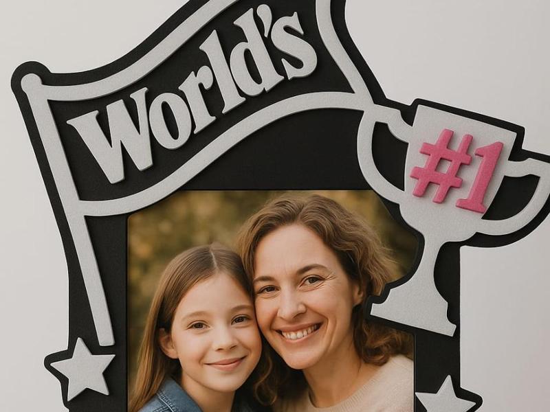 World´s #1 Mom - Trophy Photo Frame