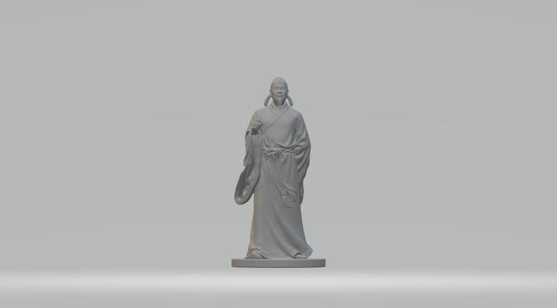 Li Bai Ancient Literati Poet 3D print model