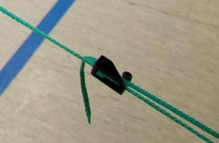 Volleyball rope tensioner