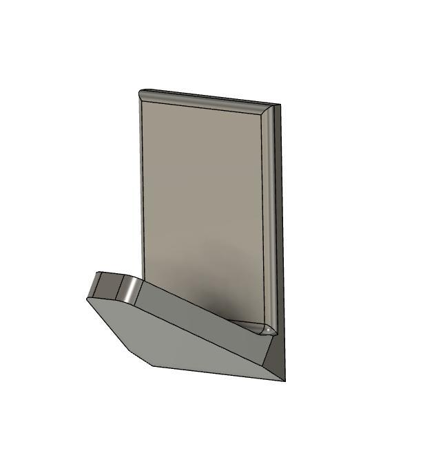 Hook for double sided tape