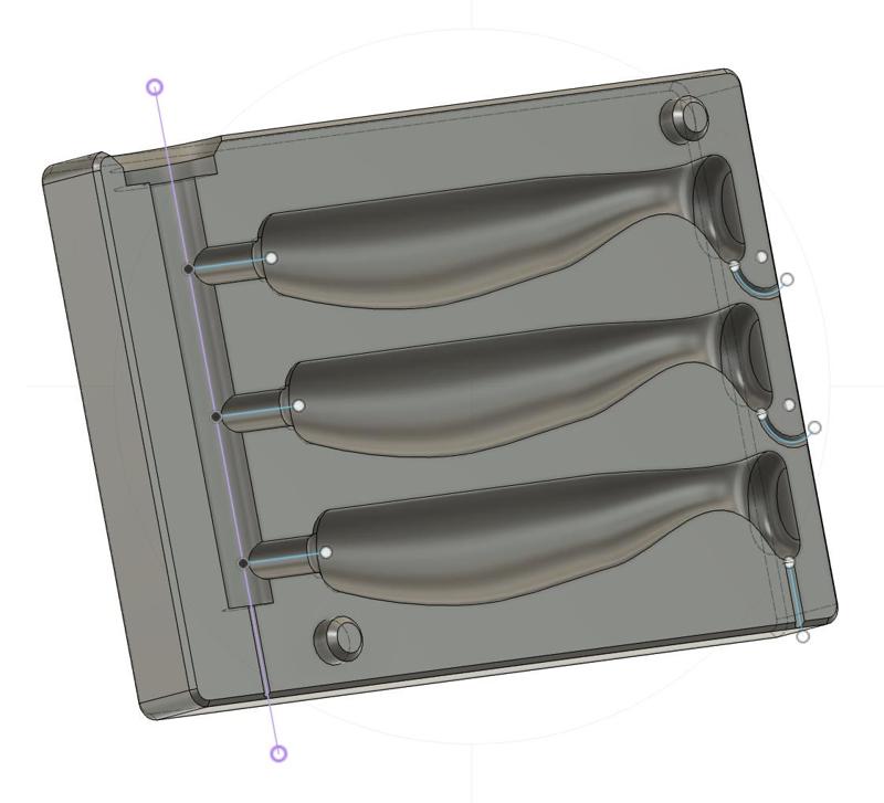 Paddle Tail Lure Mold