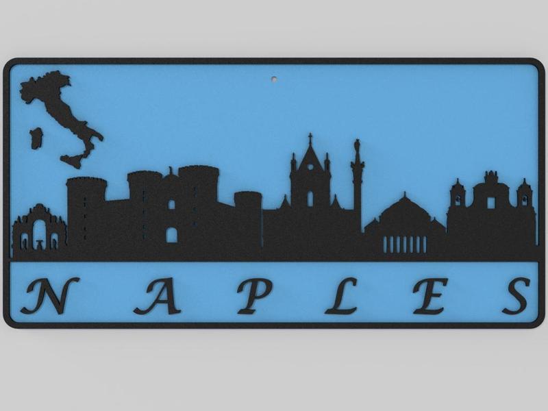 Wall Plate Skyline - Naples
