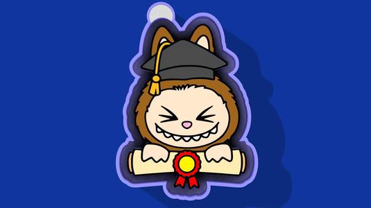 🎓✨ Graduation Labubu – Freshie, Keychain, Resin & Candle Mold