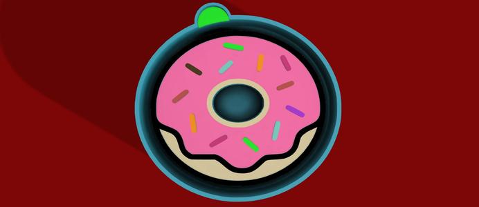 🍩✨ Donut Worry – Freshie, Keychain, Resin & Candle Mold