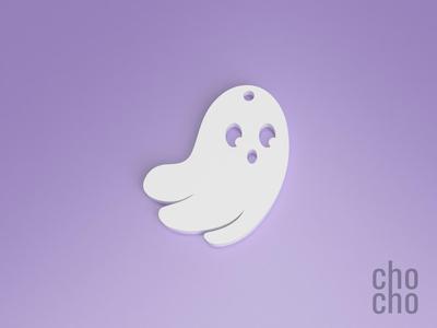 Ghost II (One Color) Keychain or Earring