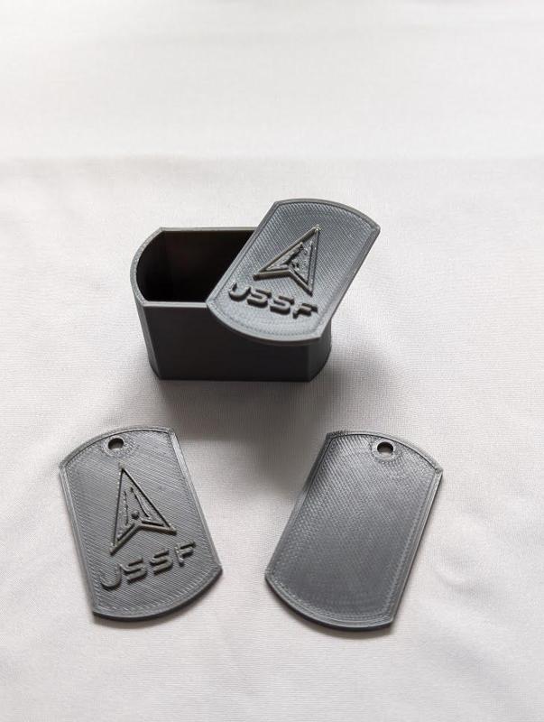 USSF Dog Tag Box with Lids (United States Space Force)