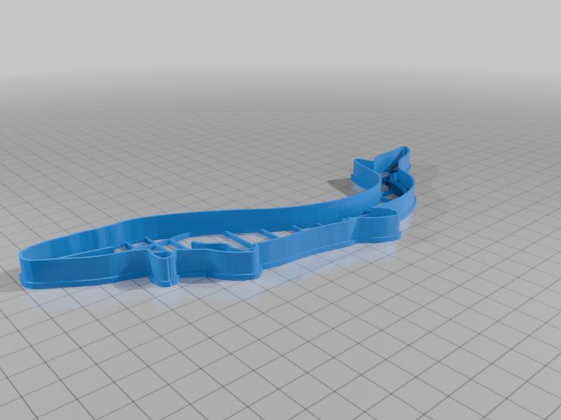 Mosasaurus cookie cutter