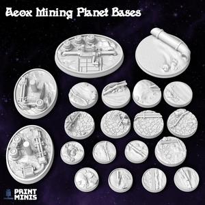 Junk Mining Planet Bases - 20 miniatures - Space Pirates Collection