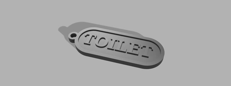 toilet keychain