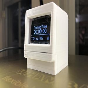 Mac Classic case for OctoPrint WiFi Printer Monitor (smaller screen)