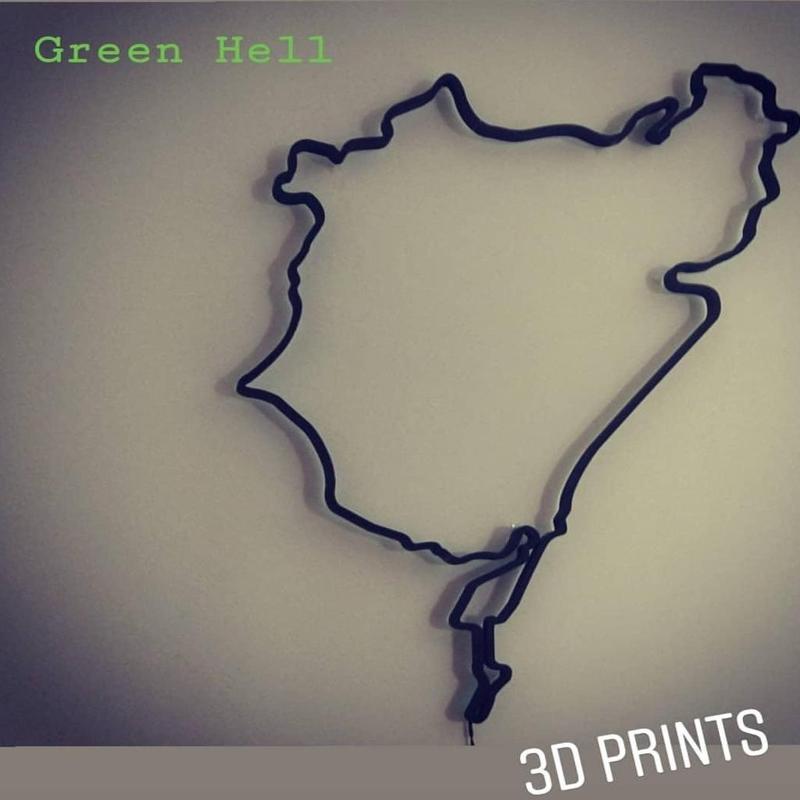 Nurburgring circuit for wall (BIG) with LED