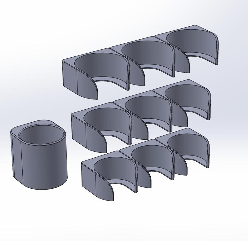 Honeycomb Wall Paint Bottle Holders