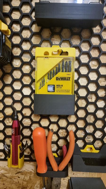 Drill bit case holder for HSW (DeWalt)