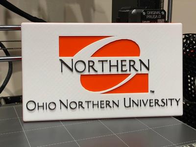 Ohio Northern University ONU Wall/Desk Sign