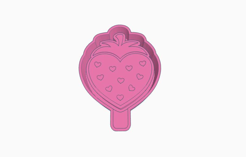 Strawberry Heart Mold Housing STL