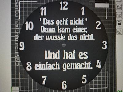 Lightbox Clock "That's not possible" 