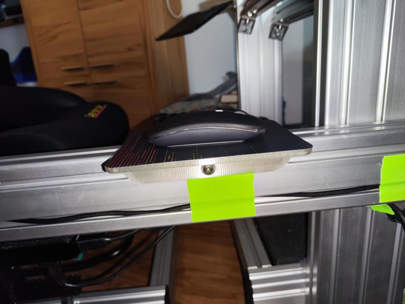 Mauspad für Simrig - Aluprofil