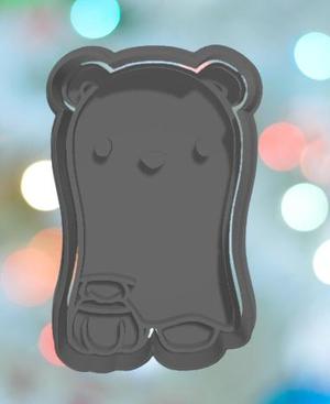 Halloween Spooky Ghost Bear Cookie cutter