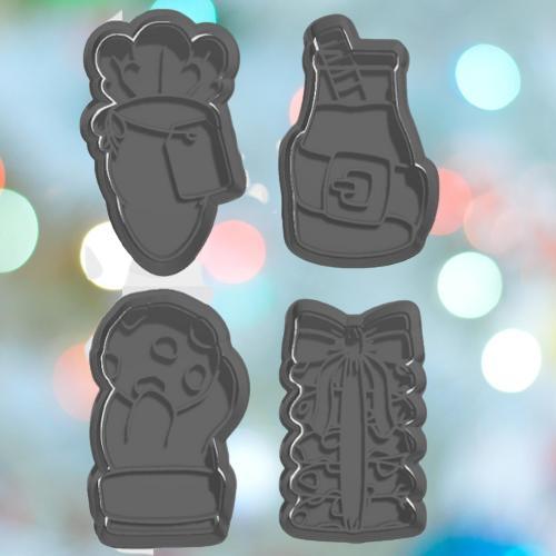 Christmas Eve Snacks Cookie Cutter Set