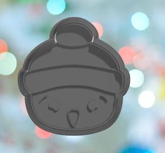 Christmas Snowman Face Cookie Cutter