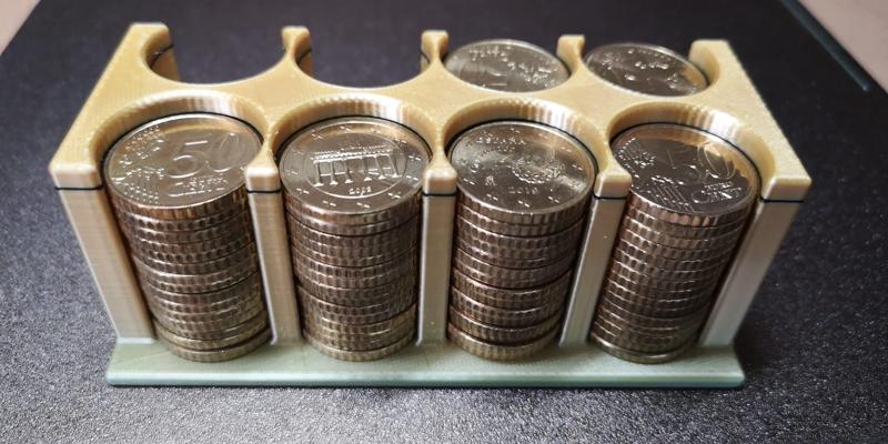 Euro coin holder - 50 cent coins
