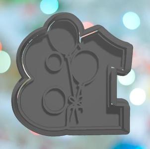 Balloon Number 18 Cookie Cutter