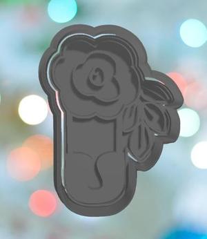 Baby Shower Flower Pin 2 Cookie Cutter