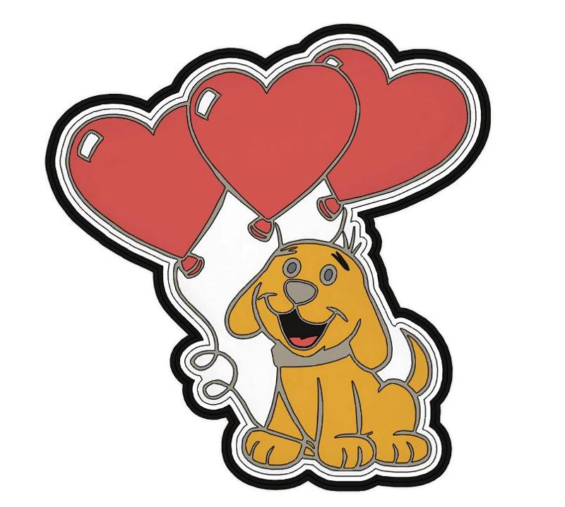 Dog cokkie cutter hearts