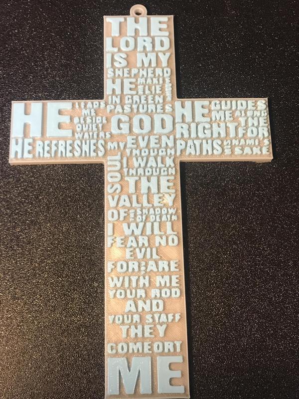 The Lord is my is Shepherd cross v2