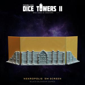 DM04 Nekropolis Dungeon Master Screen Holder :: Possibly Cool Dice Tower 2