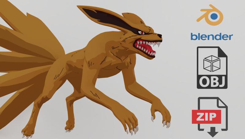 Kurama "Naruto" Textured Model