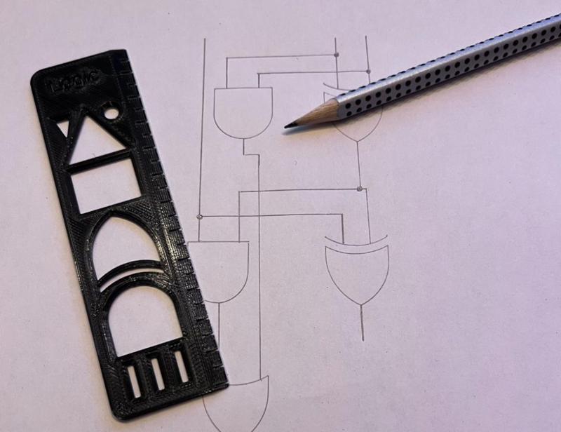 Template-Ruler for Logic Diagrams