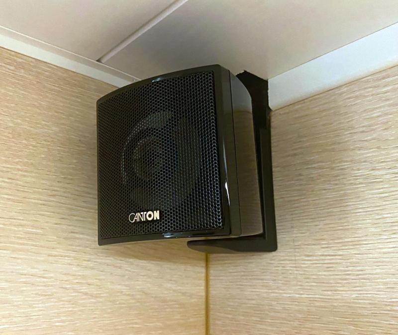 Holder for CANTON dolby surround satellite loudspeaker box