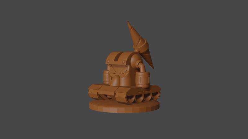 Mega Man X3 inspired, Wild Tank, Tabletop DnD miniature,