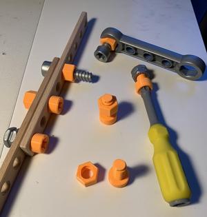 Hapo Junior Inventor Nuts and Bolts (compatible)