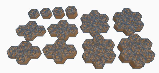 Rough Hills Hex Map Scale Set