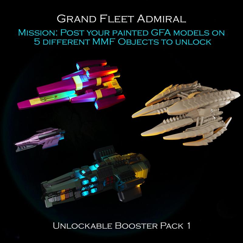 SCI-FI Ships Unlockable Booster Pack 1 - Presupported