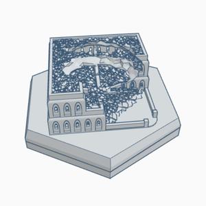 Ruined Desert Building 2 Hex Map Scale HMSDWR002