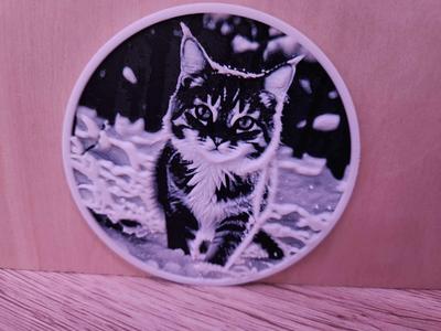 Coaster - Cat Snow Outside