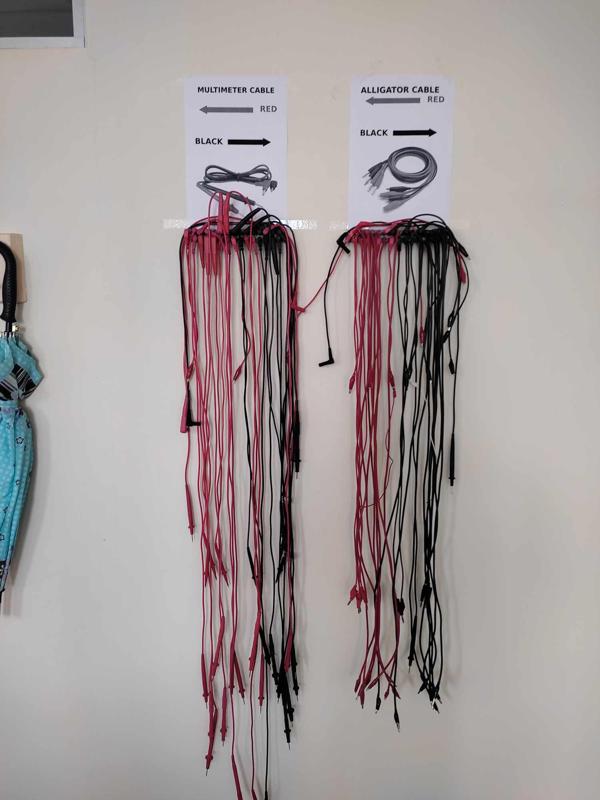 Lab Cable Organizer 4mm Banana Jack Holder