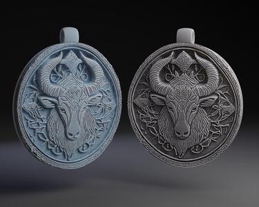Norse Goat Medallion