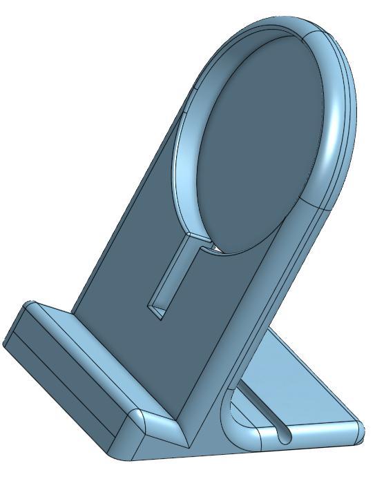 Parametric Phone Charging Stand with Qi Puck (Remix)